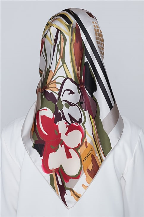 Armine Nostalji Twill İpek Eşarp 18Ya2824 33