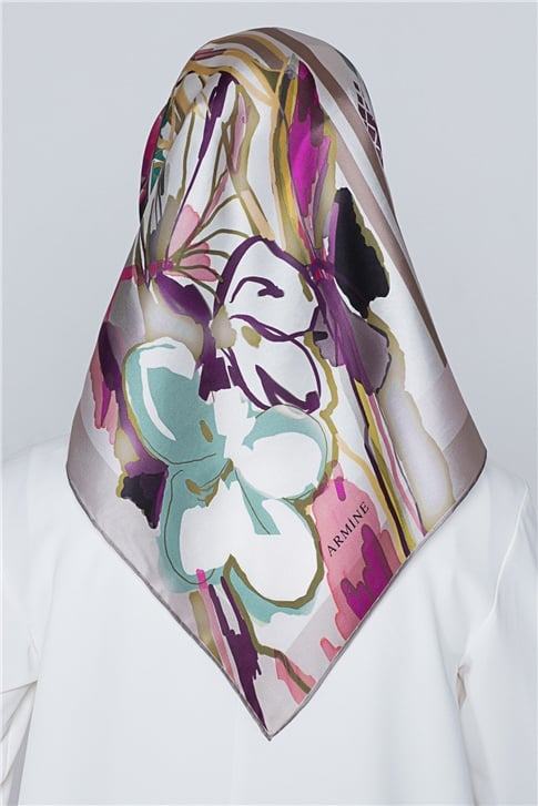 Armine Nostalji Twill İpek Eşarp 18Ya2824 81
