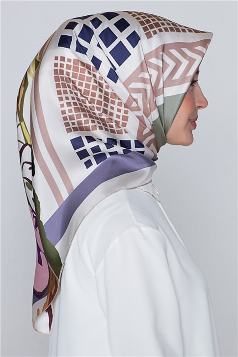 Armine Nostalji Twill İpek Eşarp 18Ya2824 32