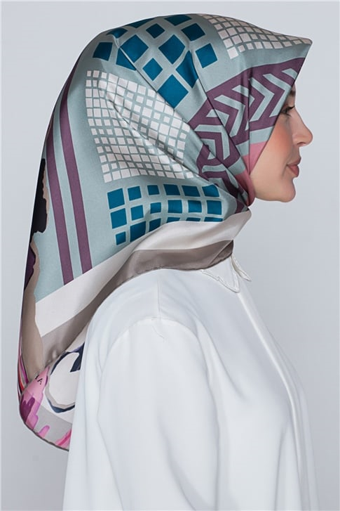 Armine Nostalji Twill İpek Eşarp 18Ya2824 15
