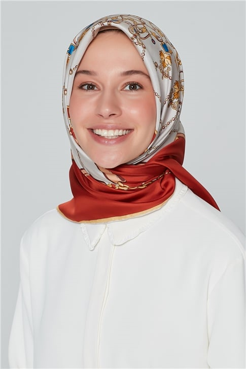Armine Nostalji Twill İpek Eşarp 18Ya3736 01