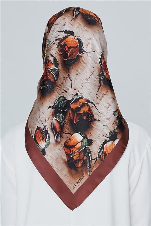 Armine Nostalji Twill İpek Eşarp 18Ya4533 33