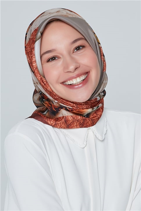 Armine Nostalji Twill İpek Eşarp 18Ya4533 33