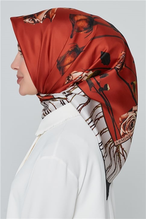 Armine Nostalji Twill İpek Eşarp 18Ya7240 31 05