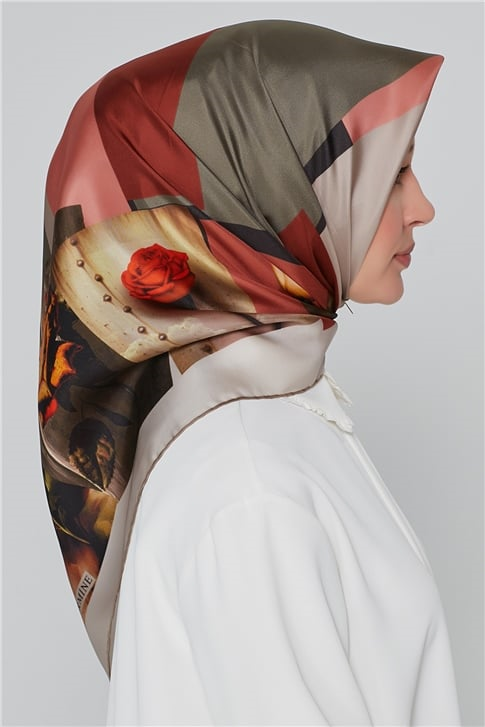 Armine Nostalji Twill İpek Eşarp 18Ya7263 36 35