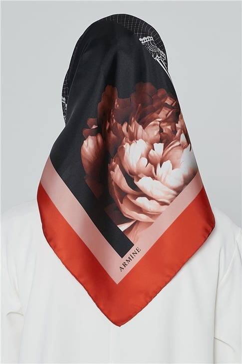 Armine Nostalji Twill İpek Eşarp 18Ya7284 02
