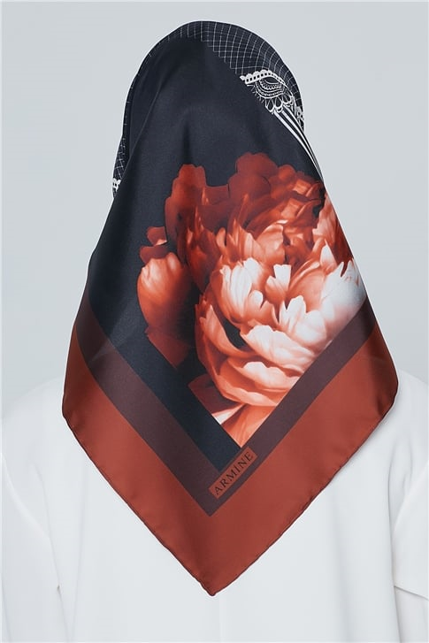 Armine Nostalji Twill İpek Eşarp 18Ya7284 80