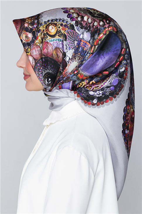 Armine Nostalji Twill İpek Eşarp 18Ya7405 83