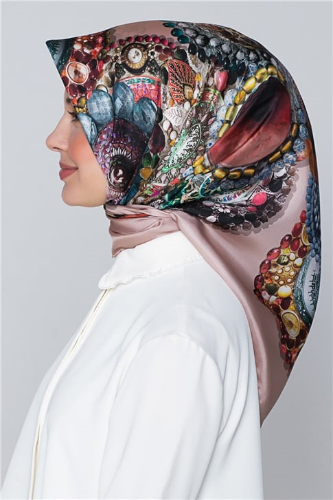 Armine Nostalji Twill İpek Eşarp 18Ya7405 42