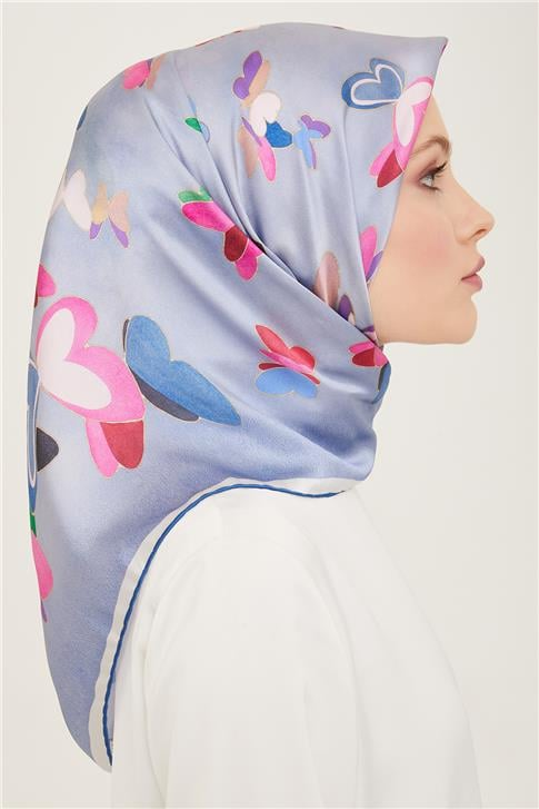 Armine Obje Desenli Twill İpek Eşarp 24Ya9146 33 34