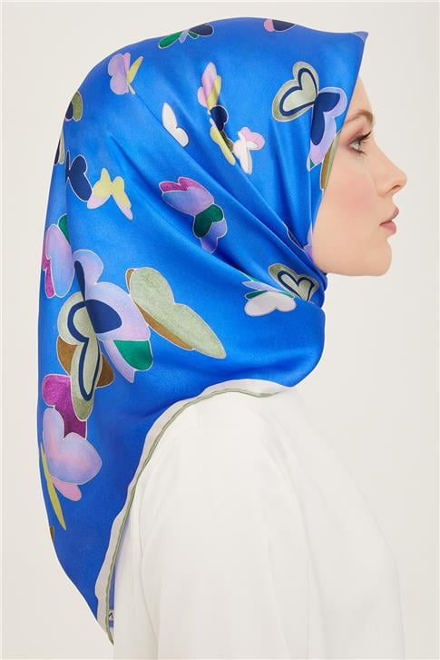 Armine Obje Desenli Twill İpek Eşarp 24Ya9146 33 81