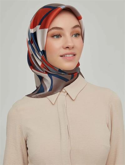 Armine Özel Nostalji Serisi Twill İpek Eşarp 8664-27