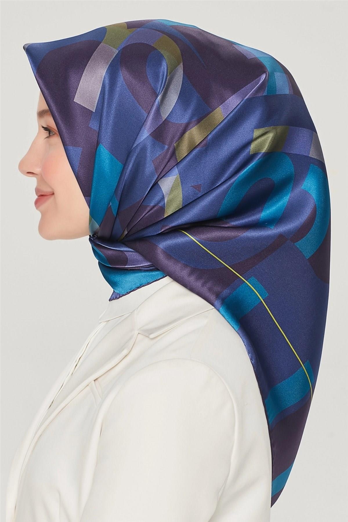 Armine Özel Nostalji Serisi Twill İpek Eşarp Modelleri 8526D-09