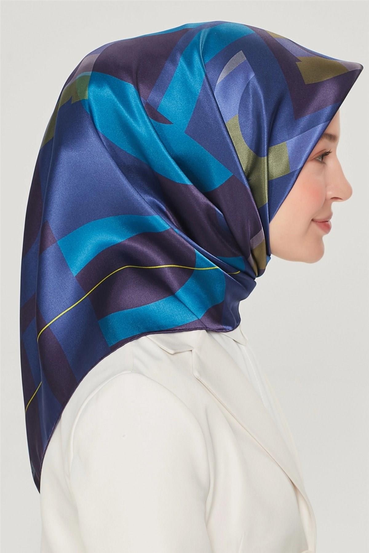 Armine Özel Nostalji Serisi Twill İpek Eşarp Modelleri 8526D-09