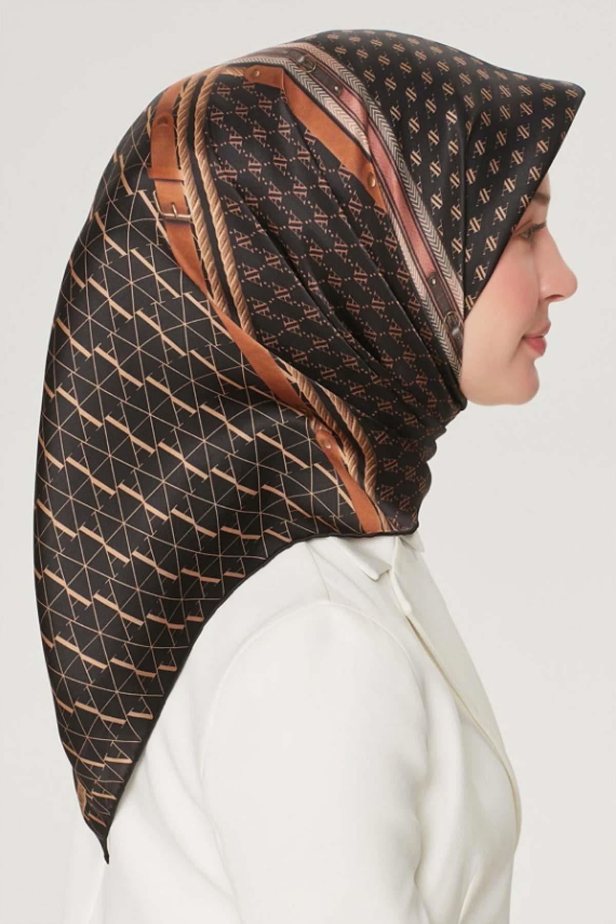 Armine Özel Nostalji Serisi Twill İpek Eşarp Modelleri 8519D-01