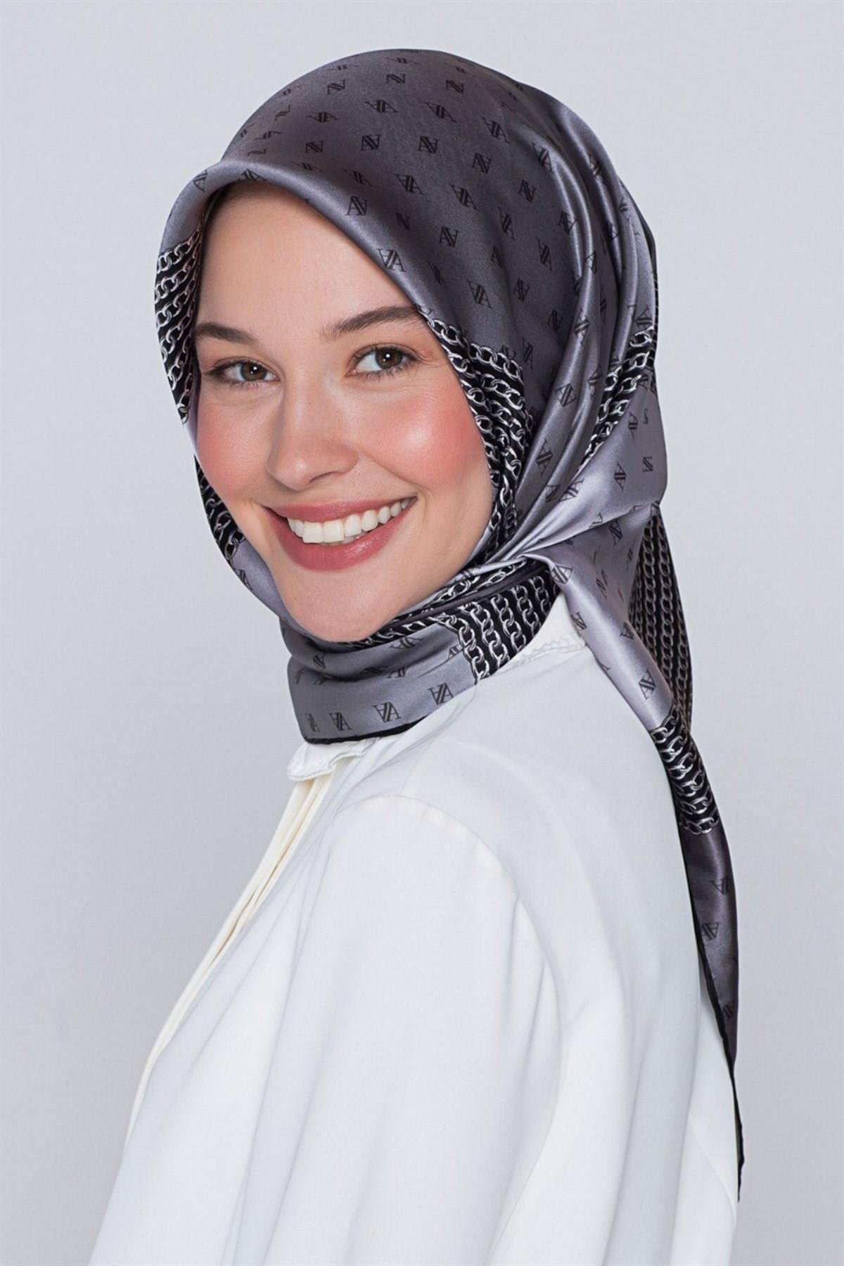 Armine Özel Nostalji Serisi Twill İpek Eşarp Modelleri 8113D-08