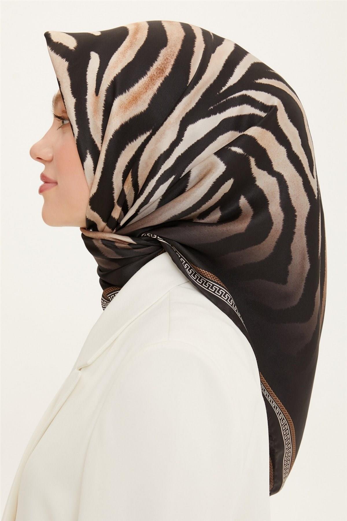 Armine Özel Nostalji Serisi Twill İpek Eşarp Modelleri 8345-09