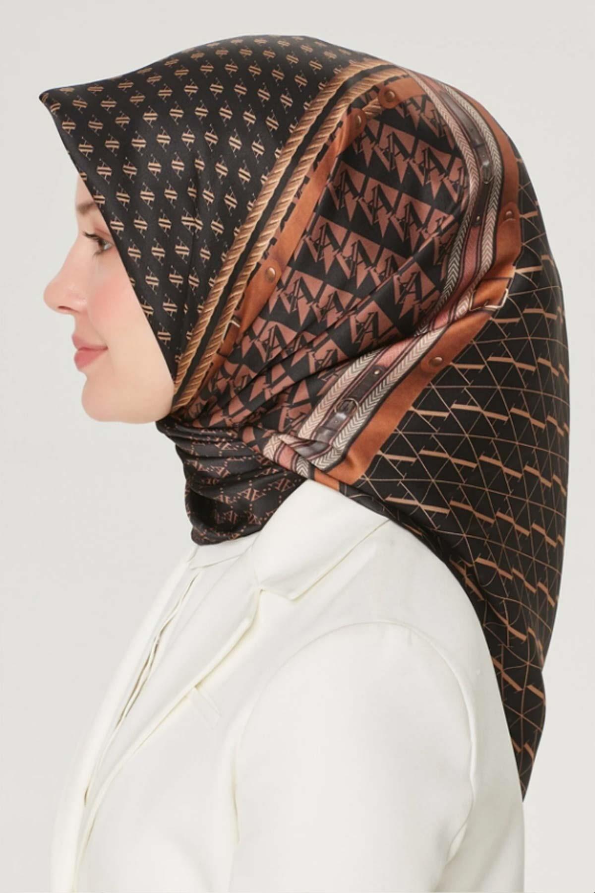 Armine Özel Nostalji Serisi Twill İpek Eşarp Modelleri 8519D-01