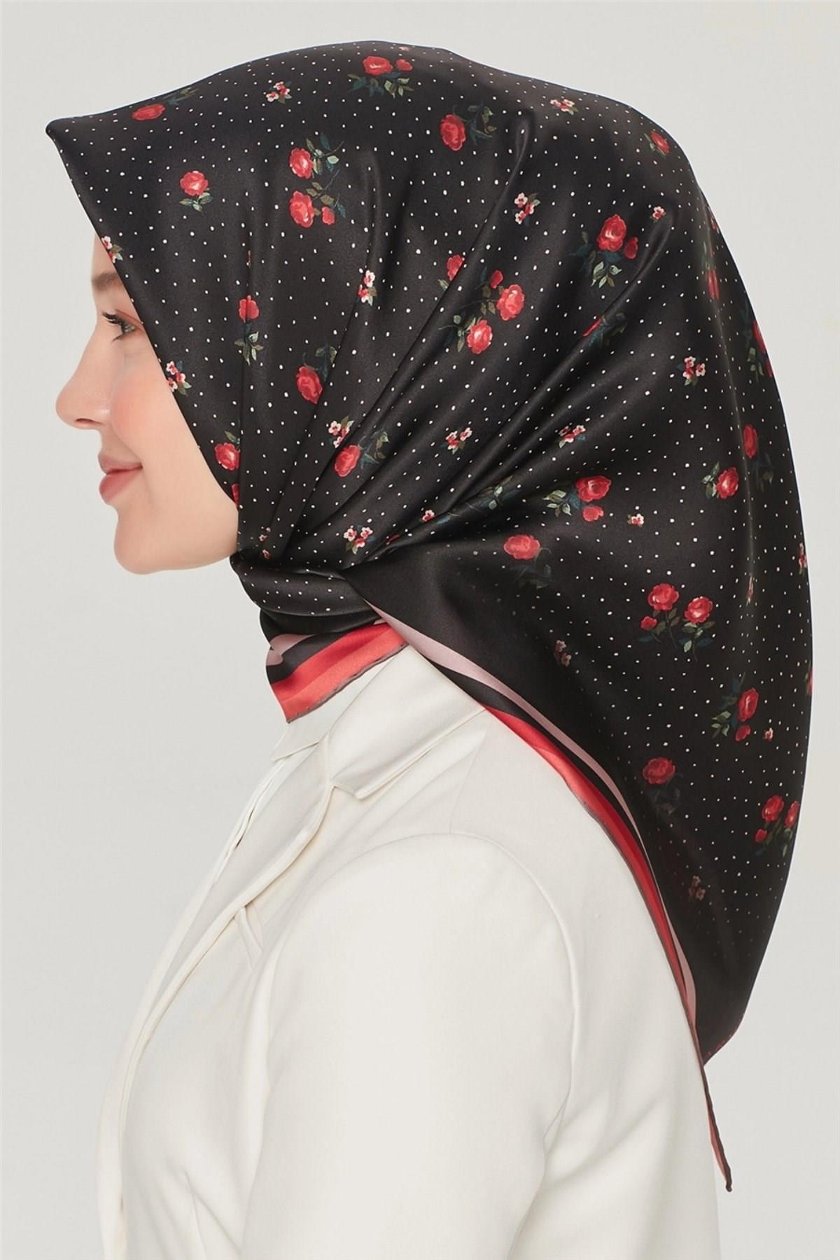Armine Özel Nostalji Serisi Twill İpek Eşarp Modelleri 8502D-09