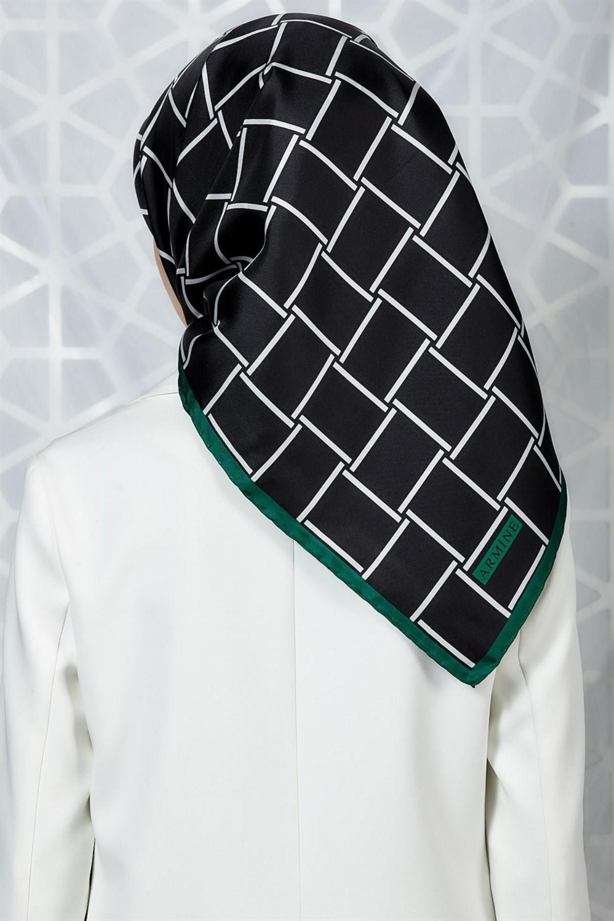 Armine Özel Nostalji Serisi Twill İpek Eşarp Modelleri 8246D-05