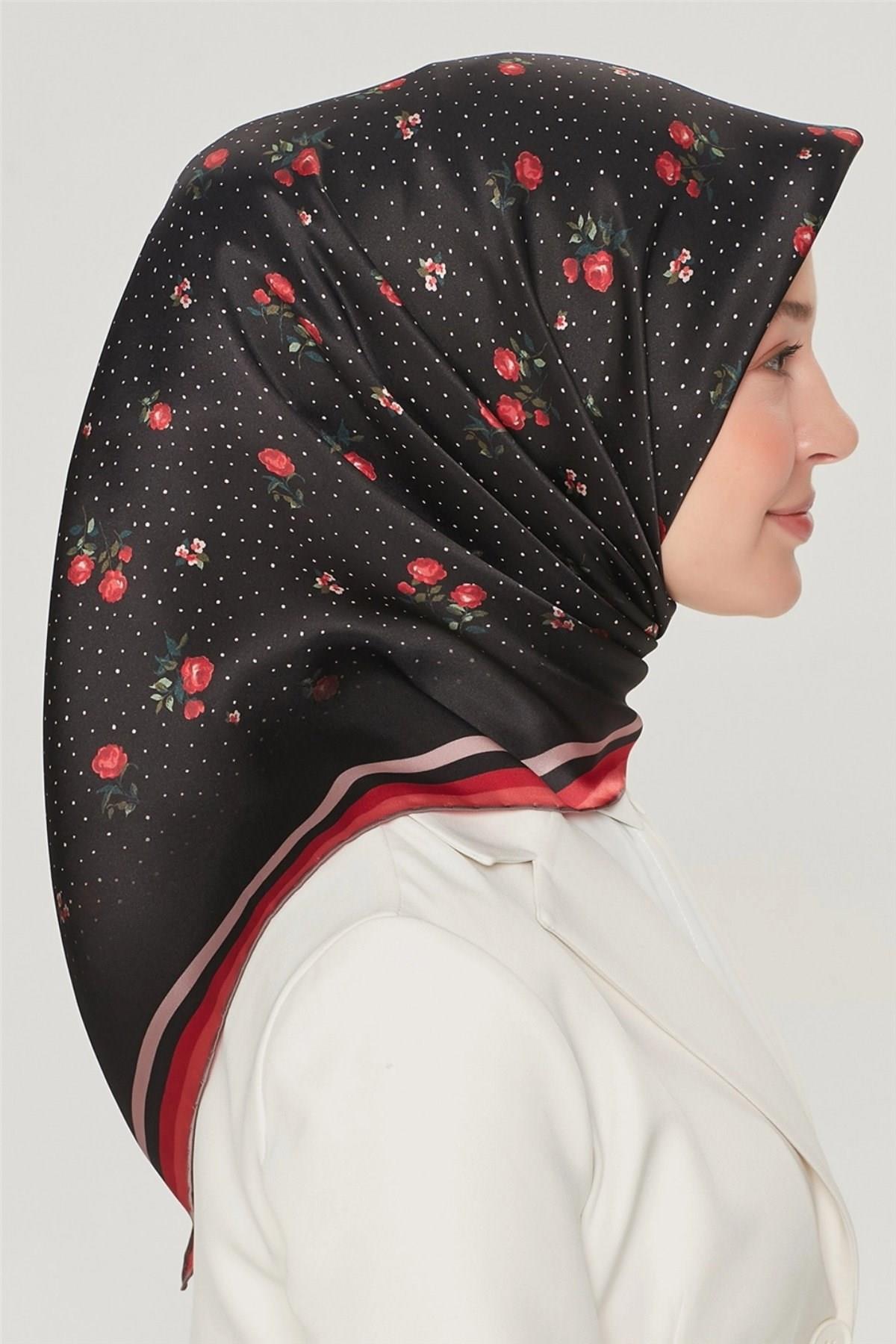 Armine Özel Nostalji Serisi Twill İpek Eşarp Modelleri 8502D-09