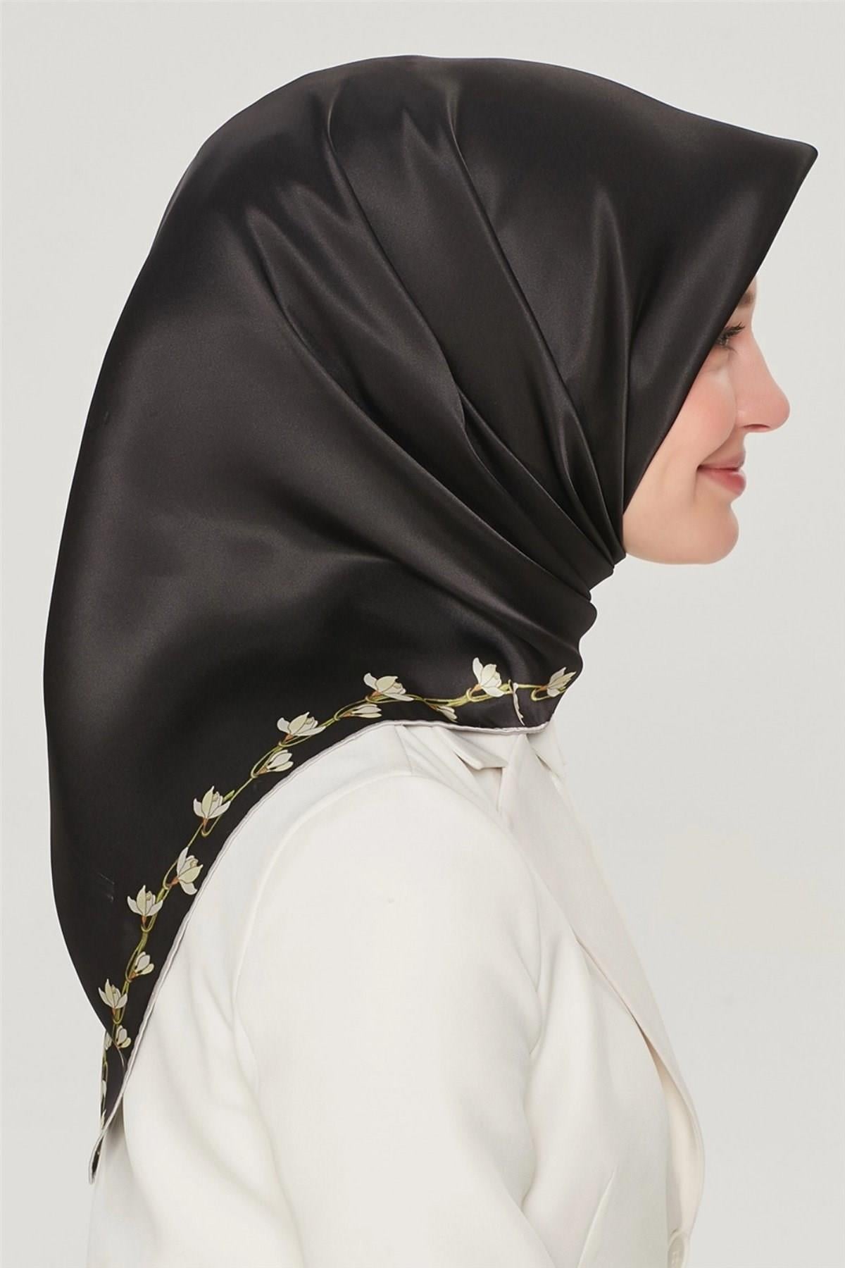 Armine Özel Nostalji Serisi Twill İpek Eşarp Modelleri 8553D-09