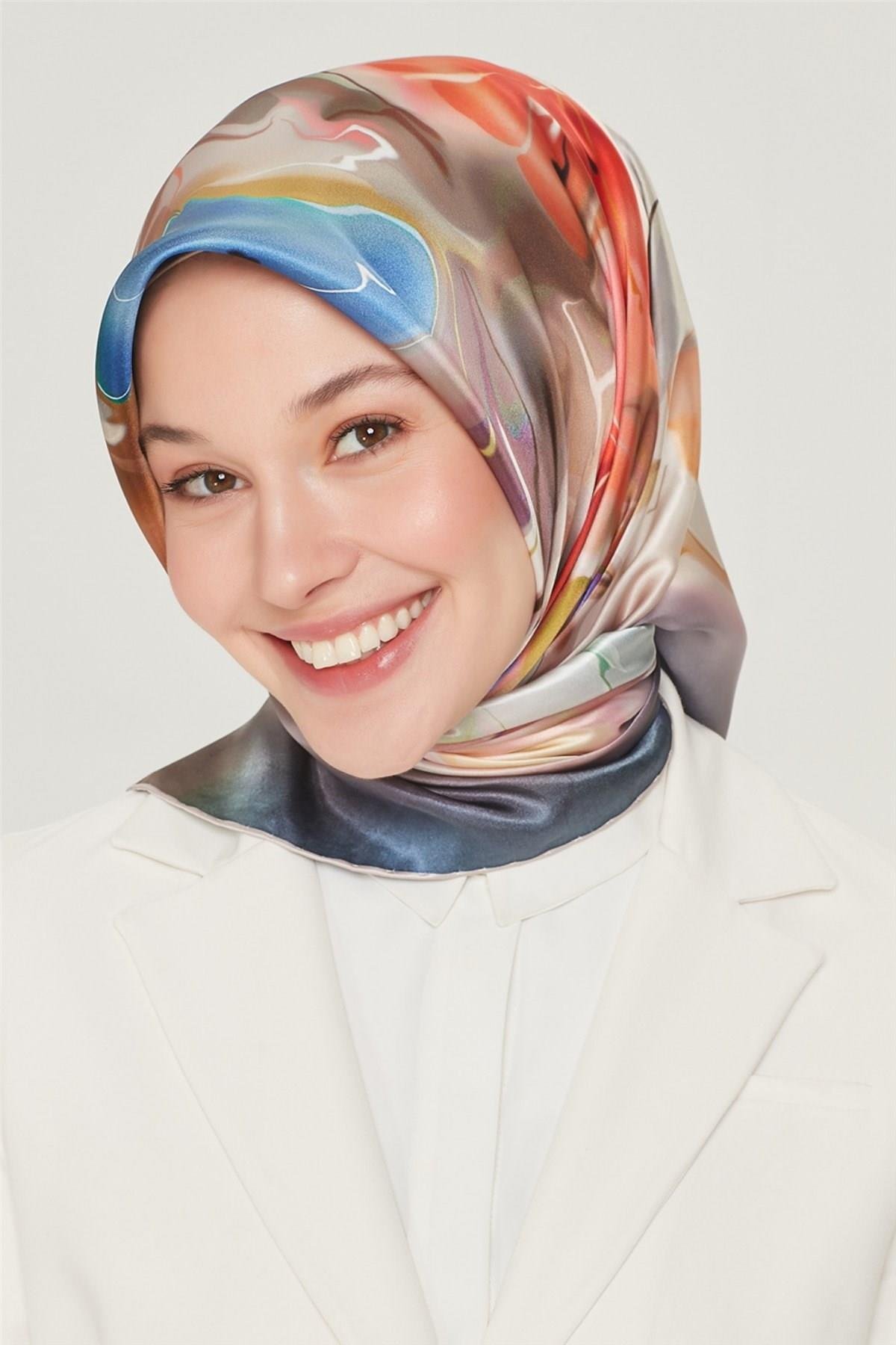 Armine Özel Nostalji Serisi Twill İpek Eşarp Modelleri 8527D-81