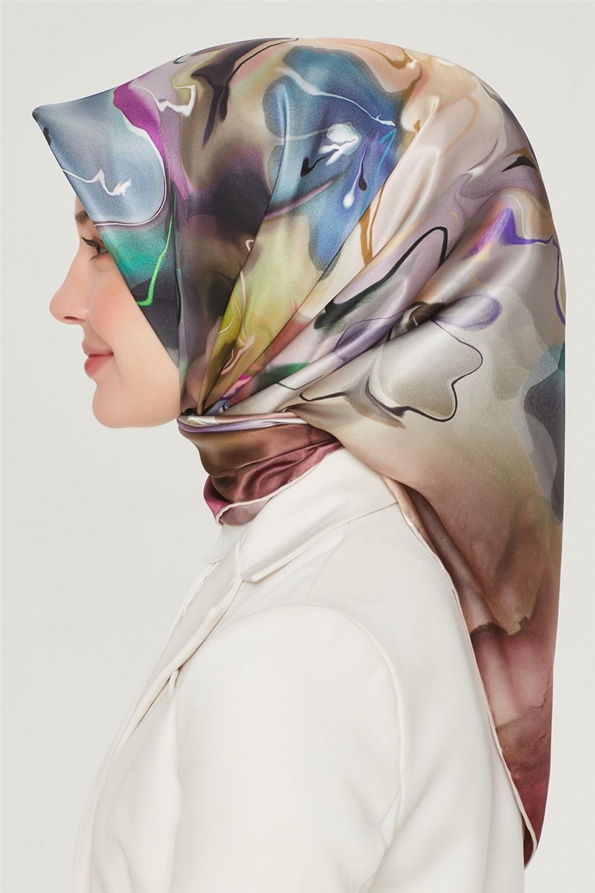 Armine Özel Nostalji Serisi Twill İpek Eşarp Modelleri 8527D-31