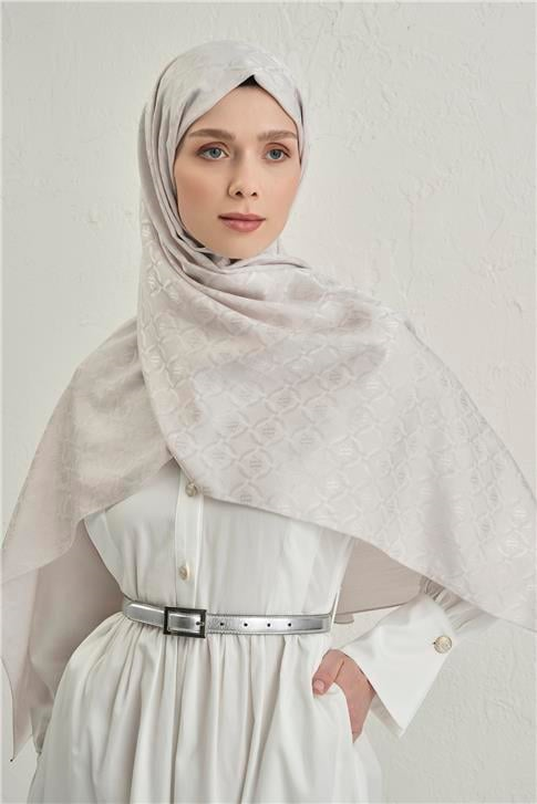 Armine Pamuk  Floş Monogram Zincir Şal 1 17