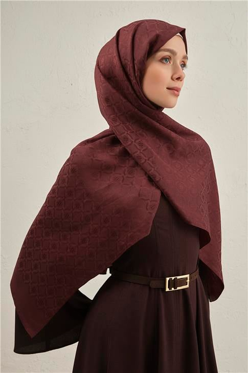 Armine Pamuk  Floş Monogram Zincir Şal 1 32