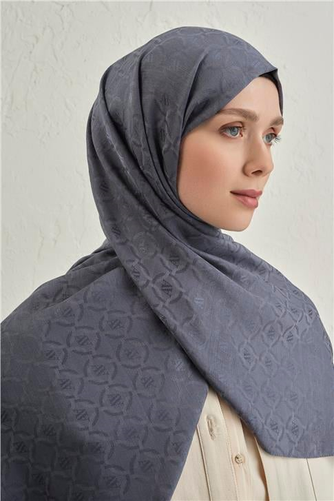 Armine Pamuk  Floş Monogram Zincir Şal 1 18