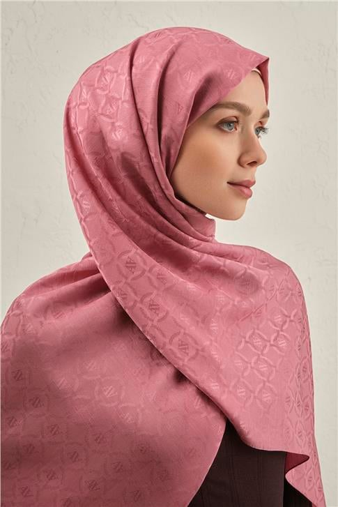 Armine Pamuk  Floş Monogram Zincir Şal 1 37