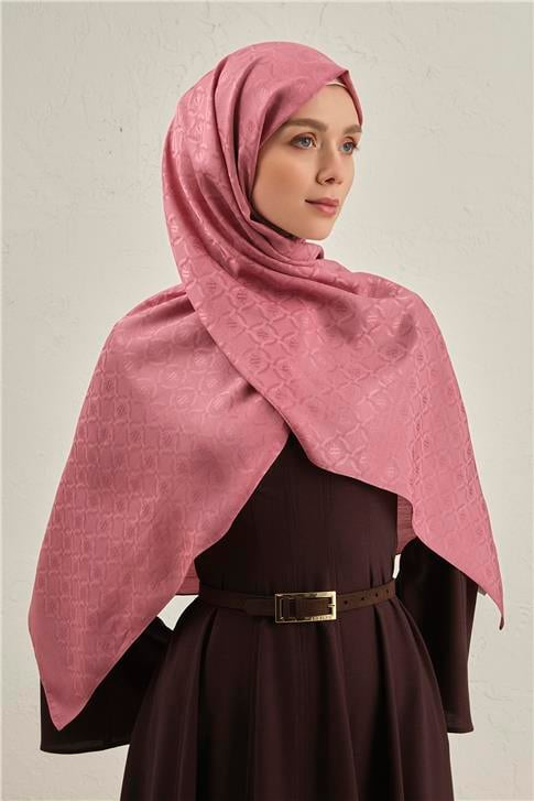 Armine Pamuk  Floş Monogram Zincir Şal 1 37