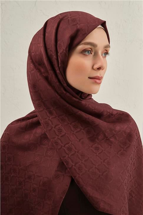 Armine Pamuk  Floş Monogram Zincir Şal 1 32