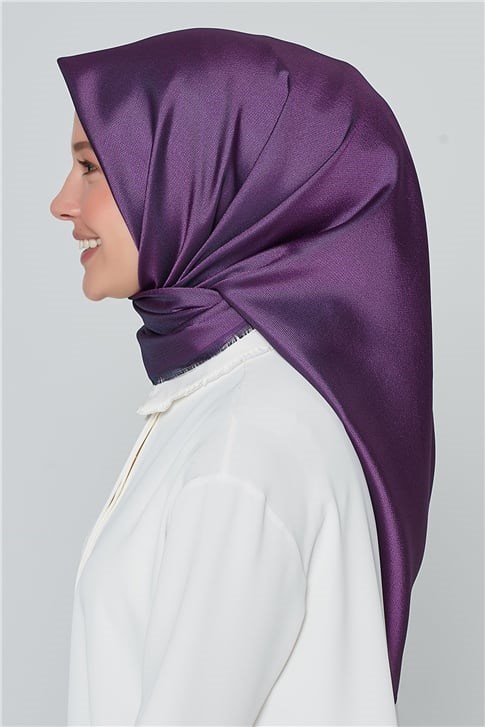 Armine Polyester Eşarp 00Oaat44 Lacivert-Mor