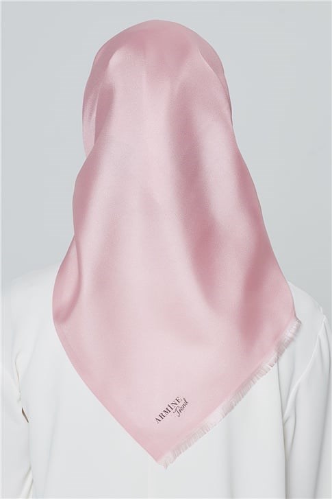 Armine Polyester Eşarp 00Oaat44 Pudra Pembe