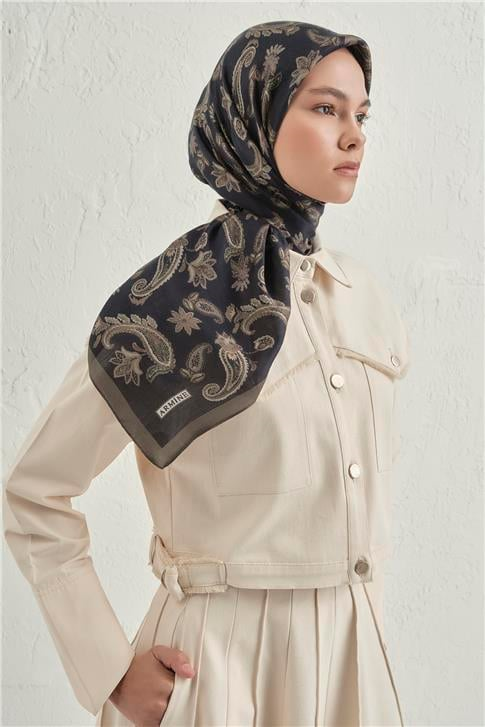 Armine Premium Pure Etnik Desen Eşarp 3 05