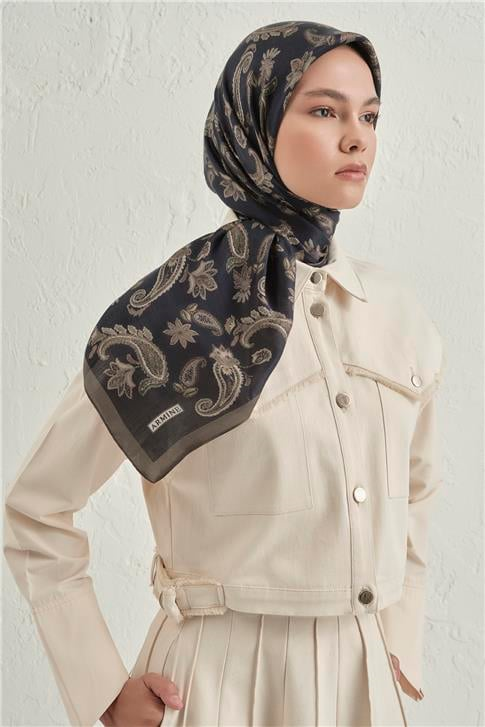 Armine Premium Pure Etnik Desen Eşarp 3 05