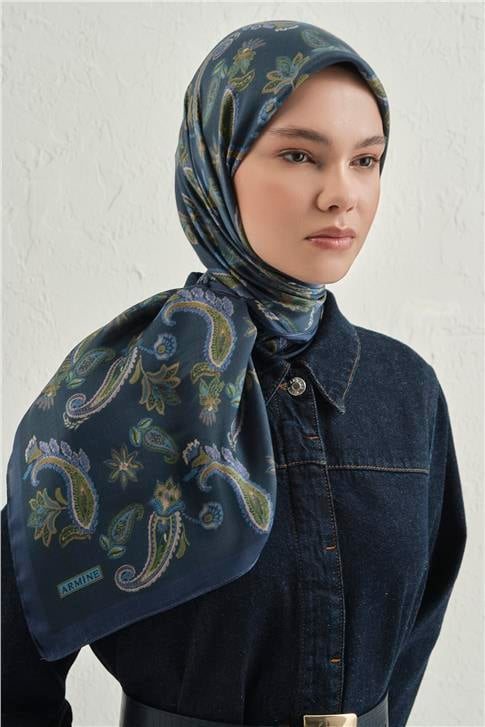 Armine Premium Pure Etnik Desen Eşarp 3 20