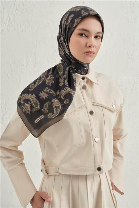 Armine Premium Pure Etnik Desen Eşarp 3 05