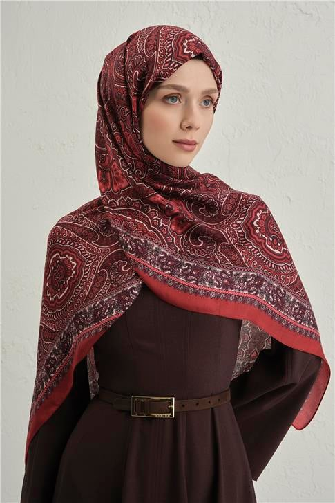 Armine Premium Pure Etnik Desen Şal 3 01