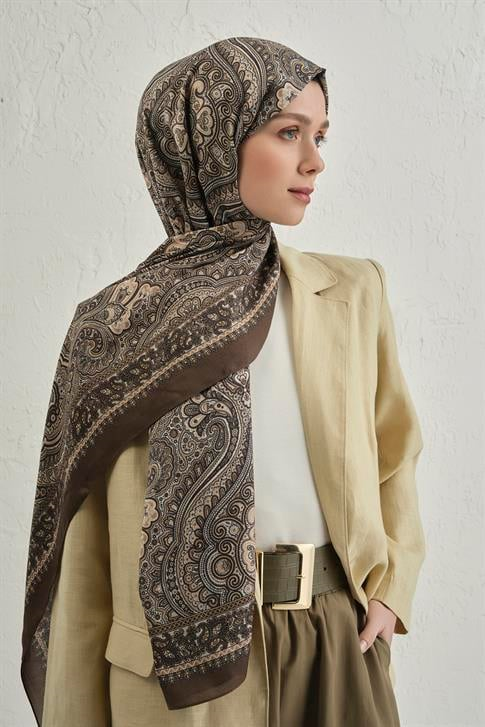 Armine Premium Pure Etnik Desen Şal 3 23