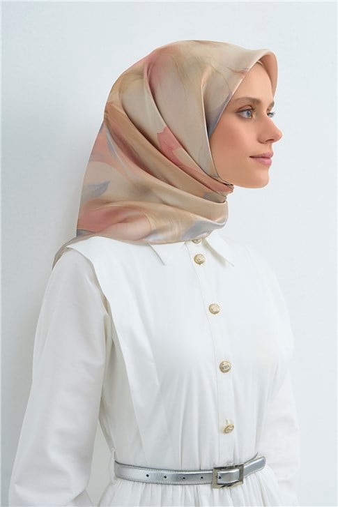 Armine Saf İpek Twill Eşarp 9519D 04
