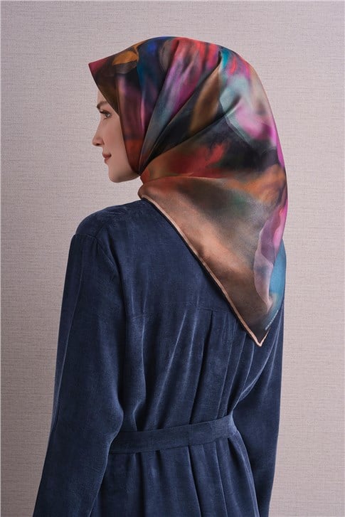 Armine Saf İpek Twill Eşarp 9603D 01