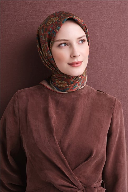 Armine Saf İpek Twill Eşarp 9609D 03