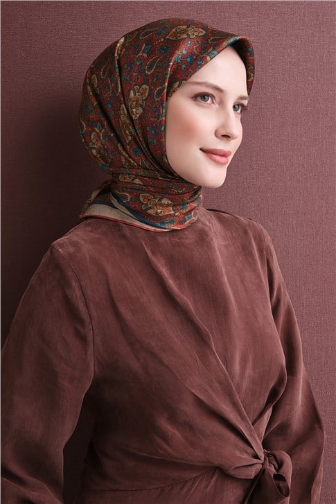 Armine Saf İpek Twill Eşarp 9609D 03