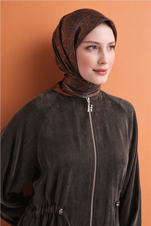 Armine Saf İpek Twill Eşarp 9609D 04