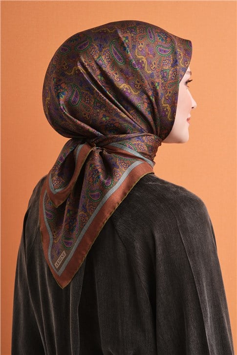 Armine Saf İpek Twill Eşarp 9609D 04