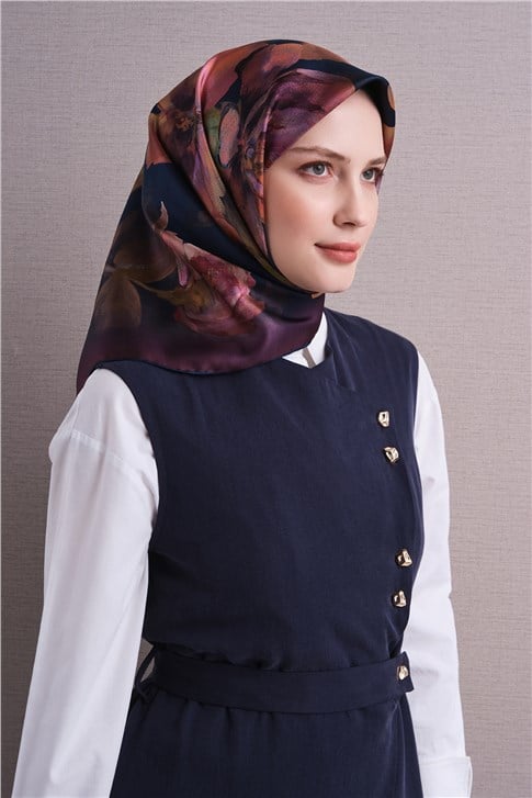 Armine Saf İpek Twill Eşarp 9611D 01