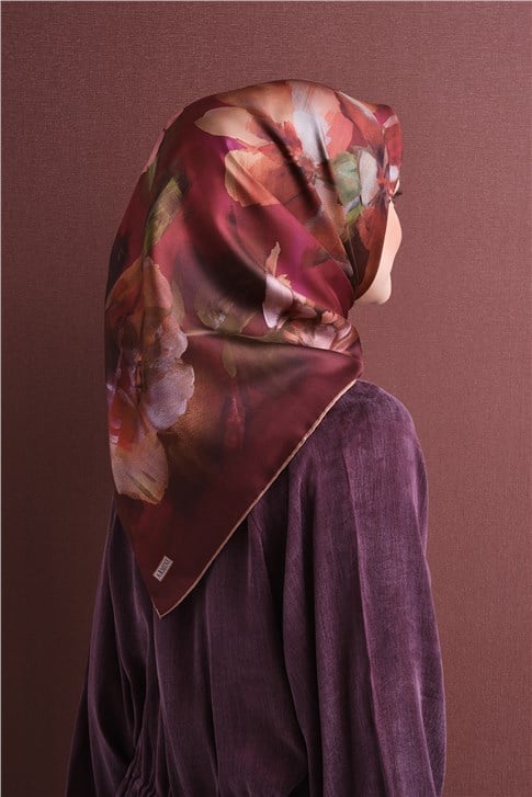 Armine Saf İpek Twill Eşarp 9611D 33